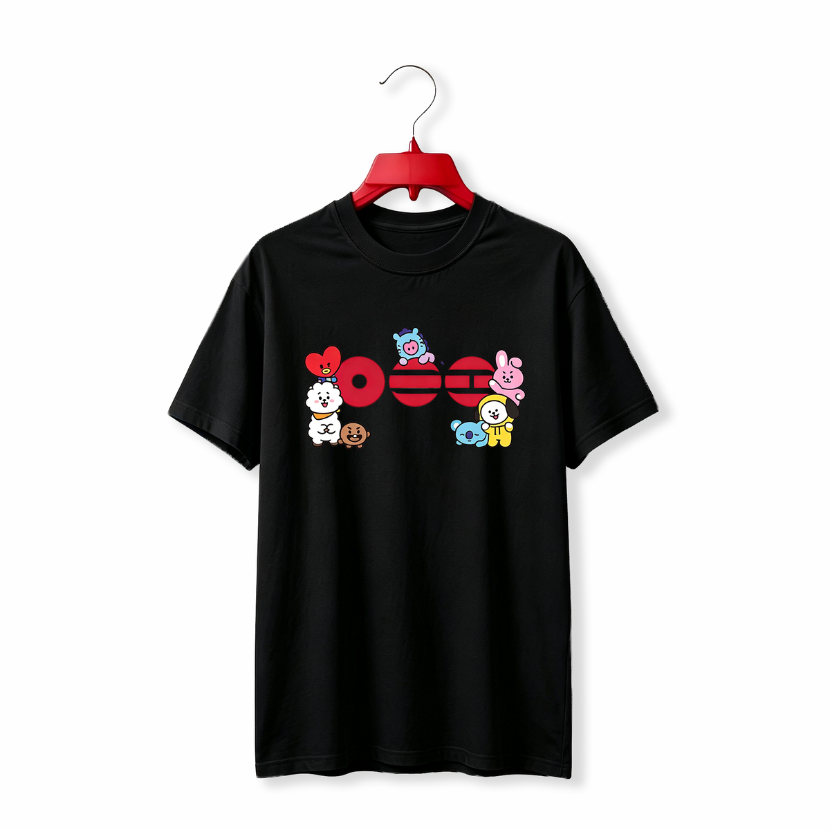 "BTS BT21 RJ SHOOKY MANG KOYA CHIMMI TATA COOKY" TEE