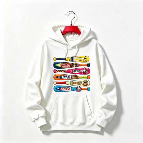 "Banana Baseball Coconuts Team Mascot Baseball Mom" HOODIE