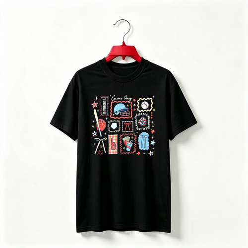 "Baseball Game Day MomMothers Day Gift" TEE
