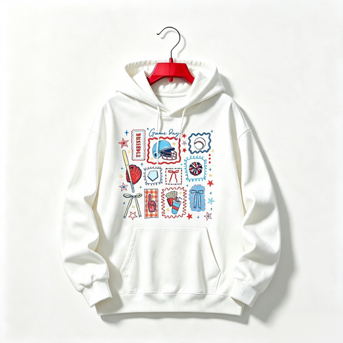 "Baseball Game Day MomMothers Day Gift" HOODIE