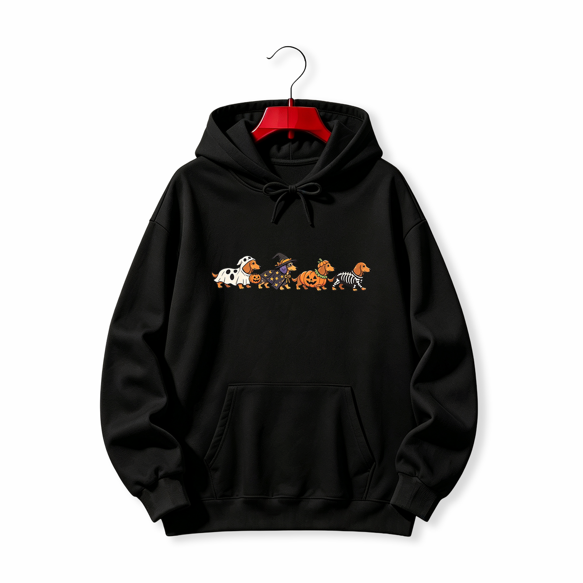 "Cute Wiener Dog Halloween" HOODIE