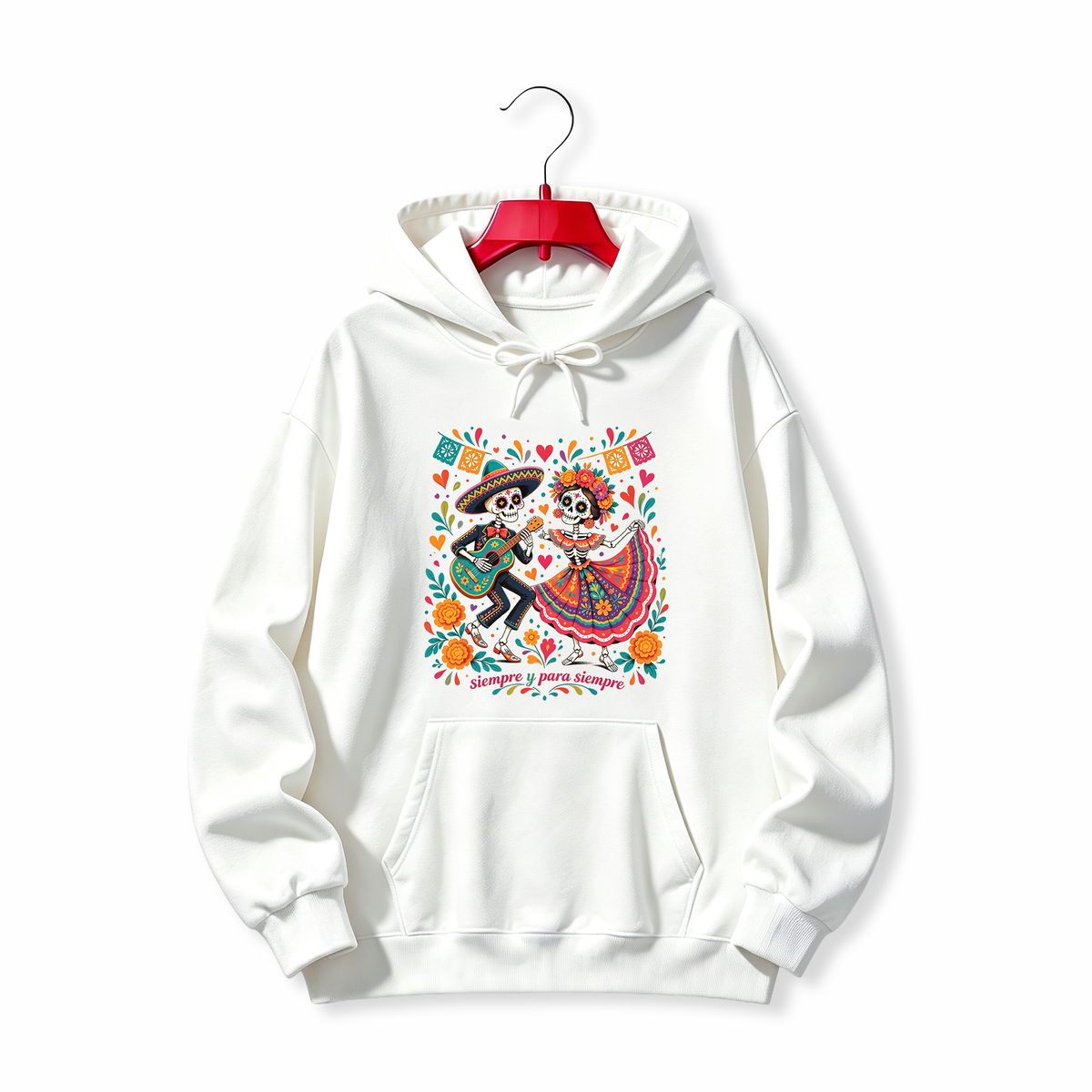 "Dancing Skeleton Mexican Day of the Dead" HOODIE