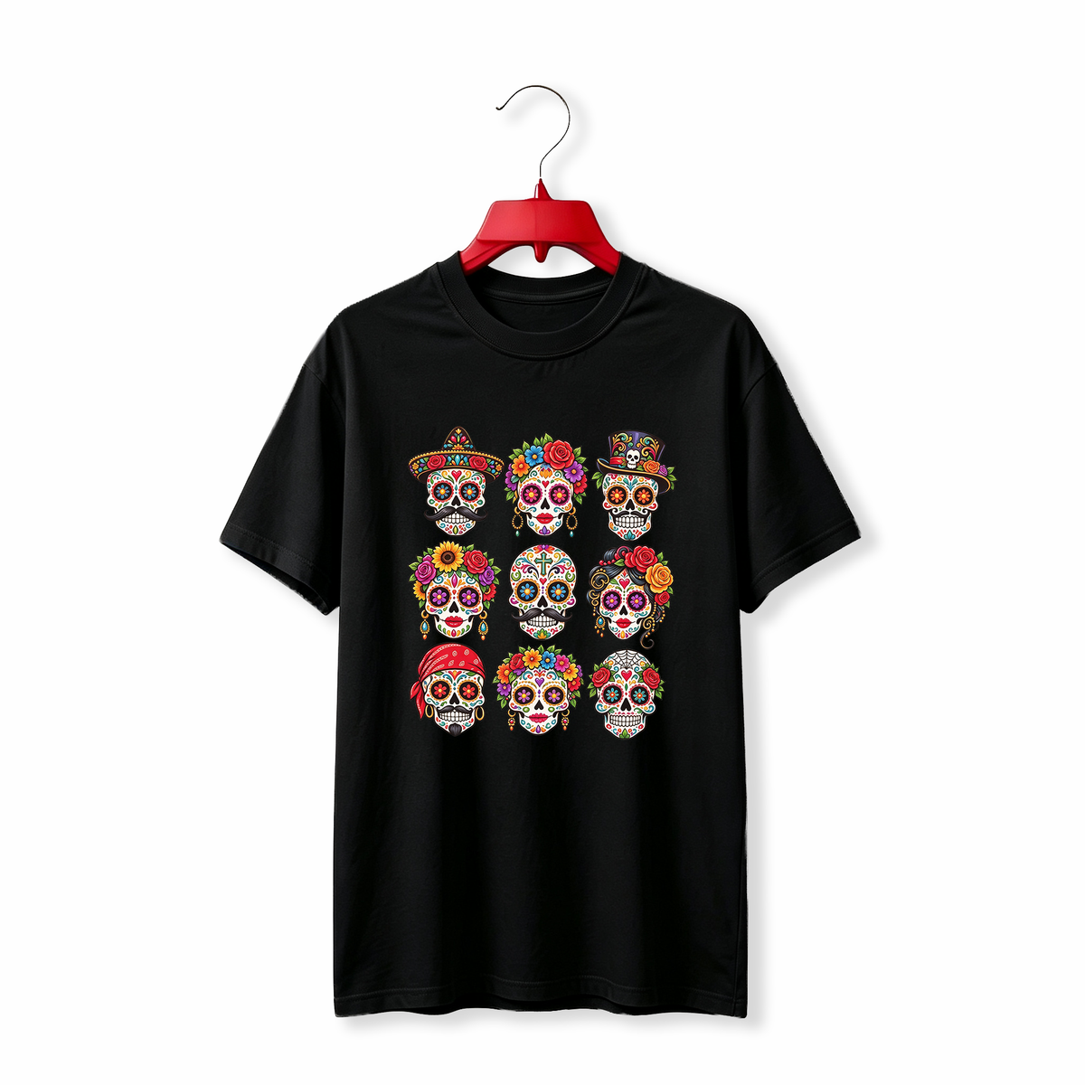 "Day Of The Dead Sugar Skulls" TEE