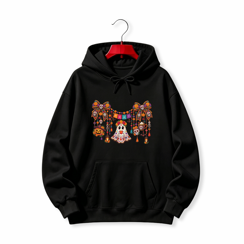 "Day of the Dead Sugar Skull" HOODIE