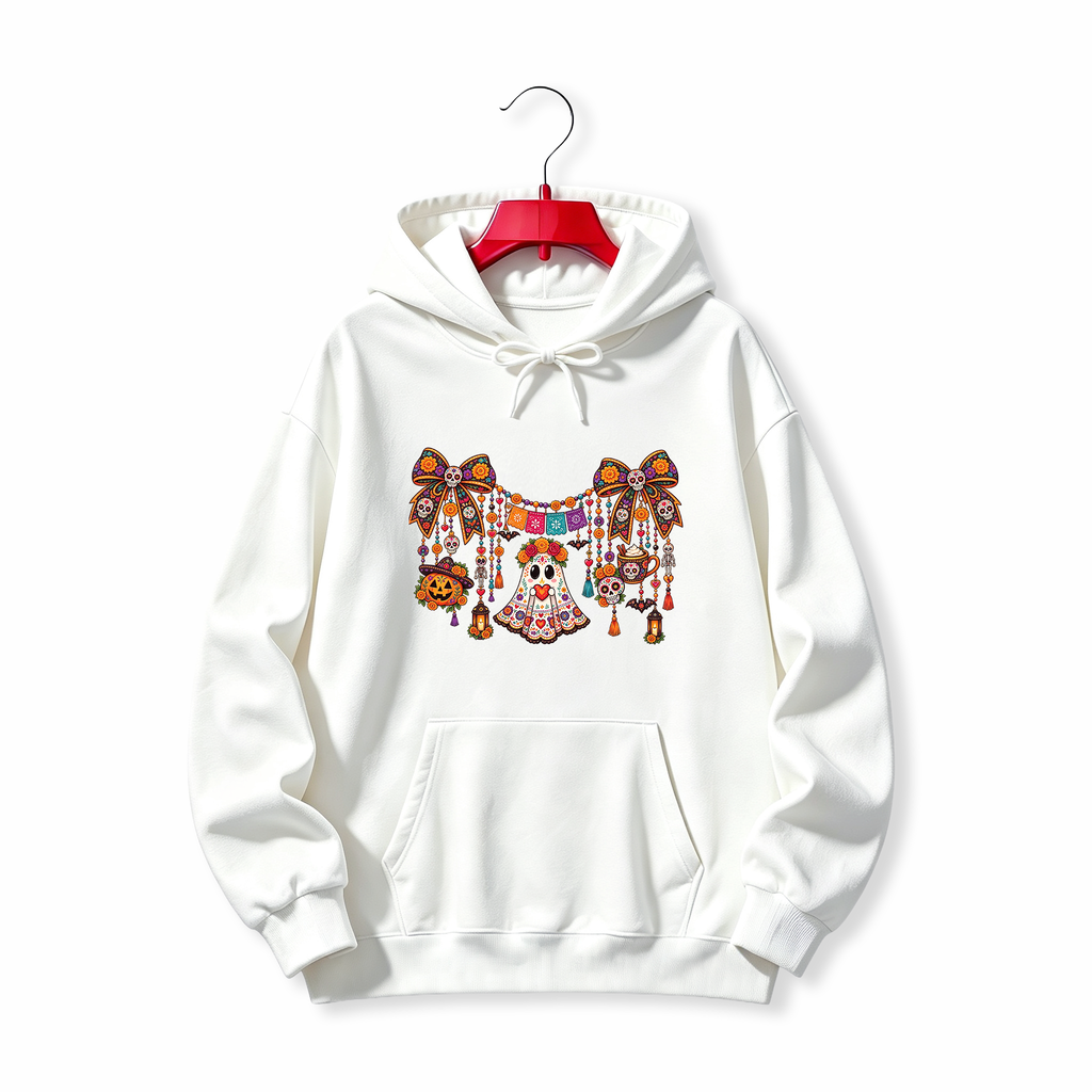 "Day of the Dead Sugar Skull" HOODIE