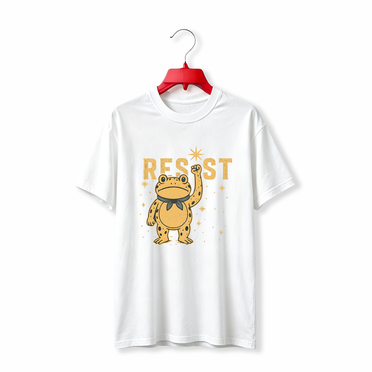 "FROG RESIST POLITICAL FUNNY MEME" TEE