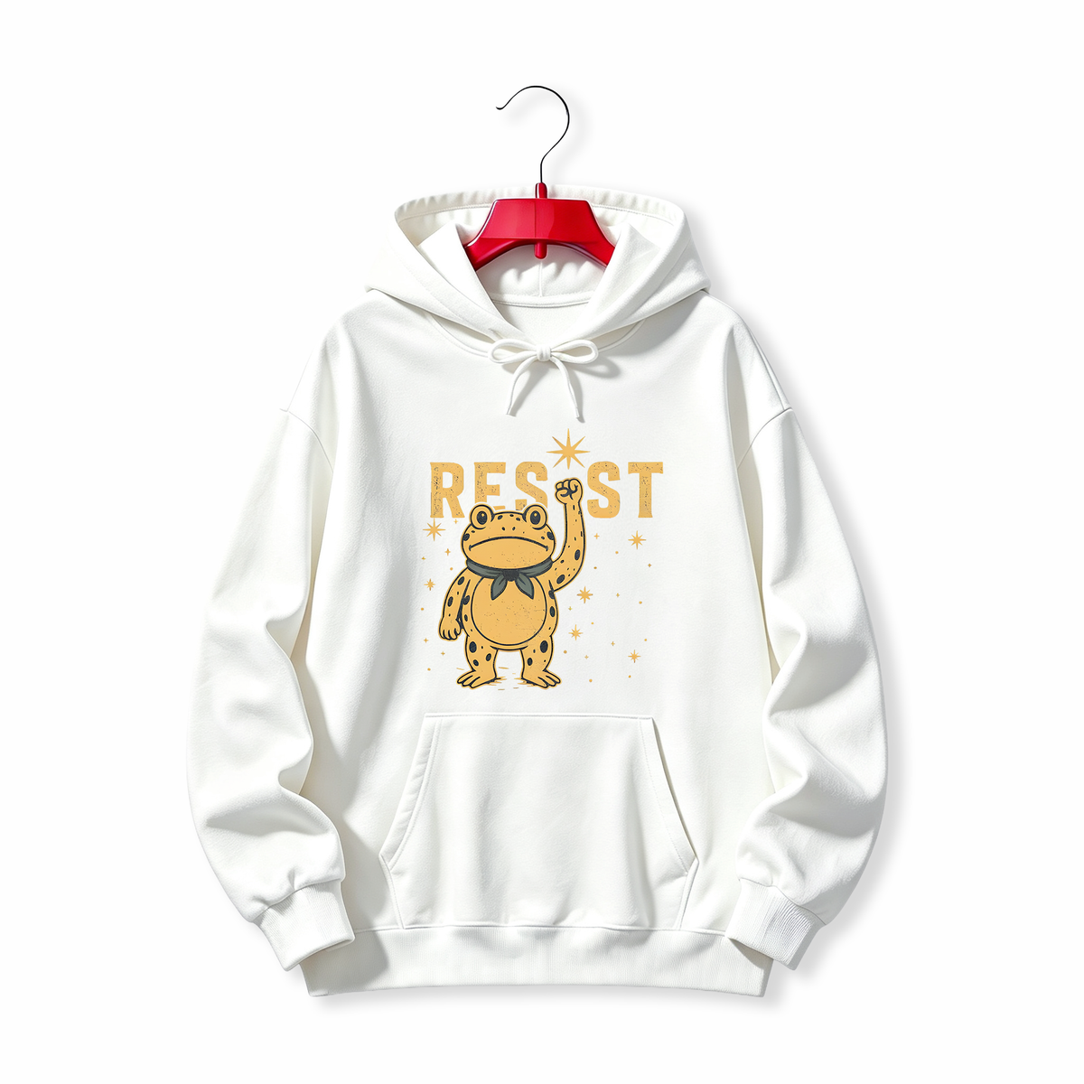"FROG RESIST POLITICAL FUNNY MEME" HOODIE