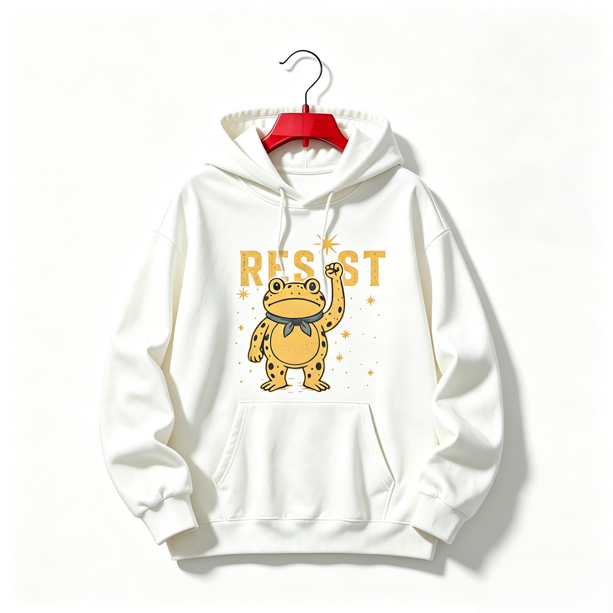 "FROG RESIST POLITICAL FUNNY MEME" HOODIE