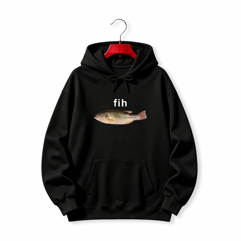 "Fih Fish Meme Stupid Meme" HOODIE