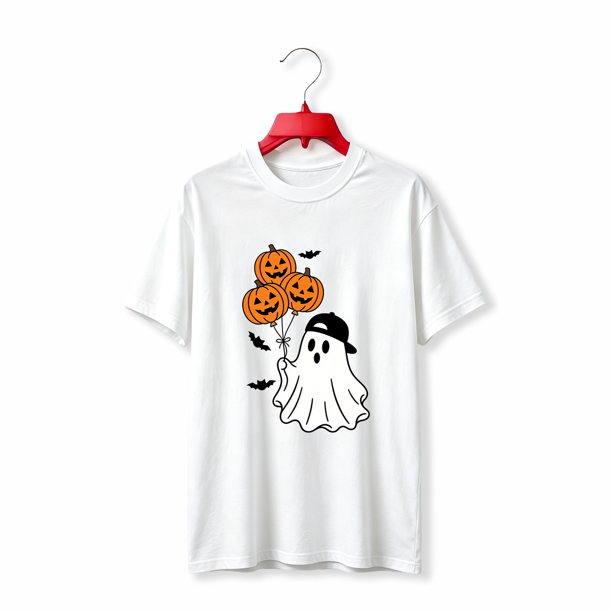 "Ghost Holding Balloons Halloween" TEE