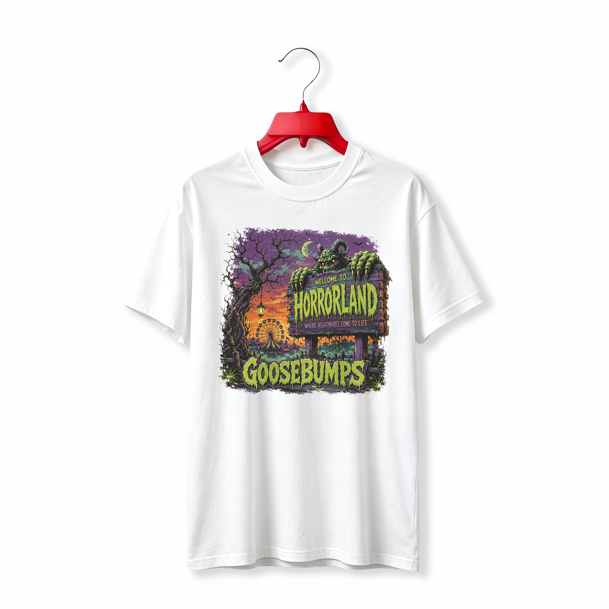 "Goosebumps Horrorland Retro 90s Horror Book" TEE