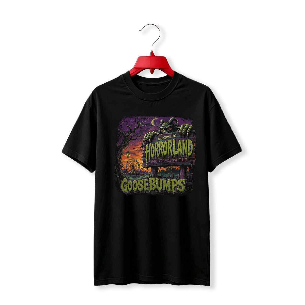 "Goosebumps Horrorland Retro 90s Horror Book" TEE