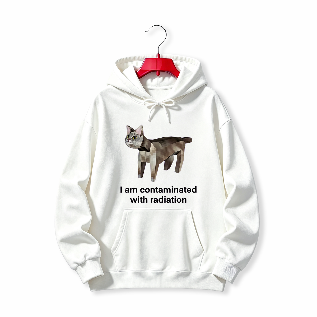 "I Am Contaminated Funny Cat Meme" HOODIE
