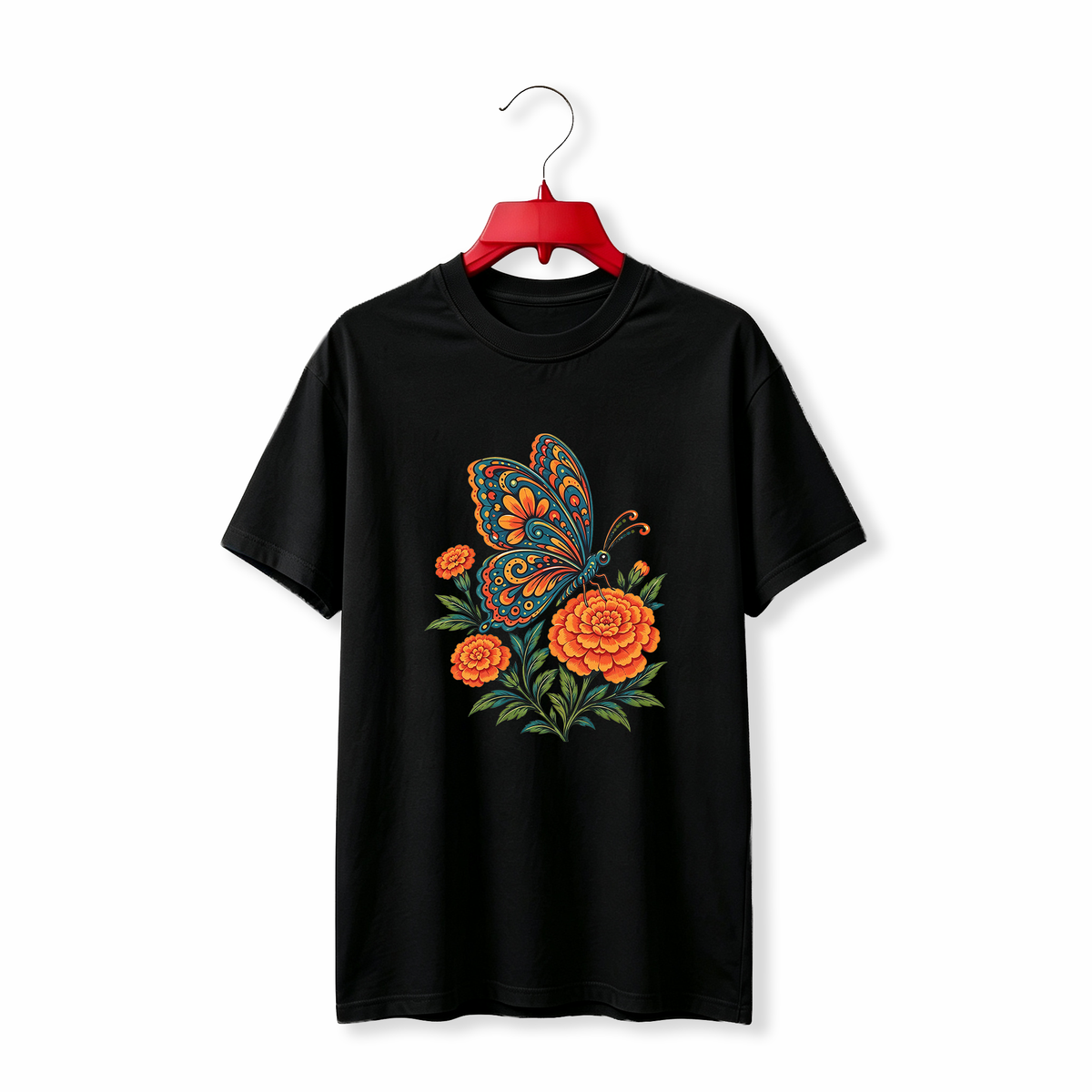"Marigold & Monarch Butterfly" TEE