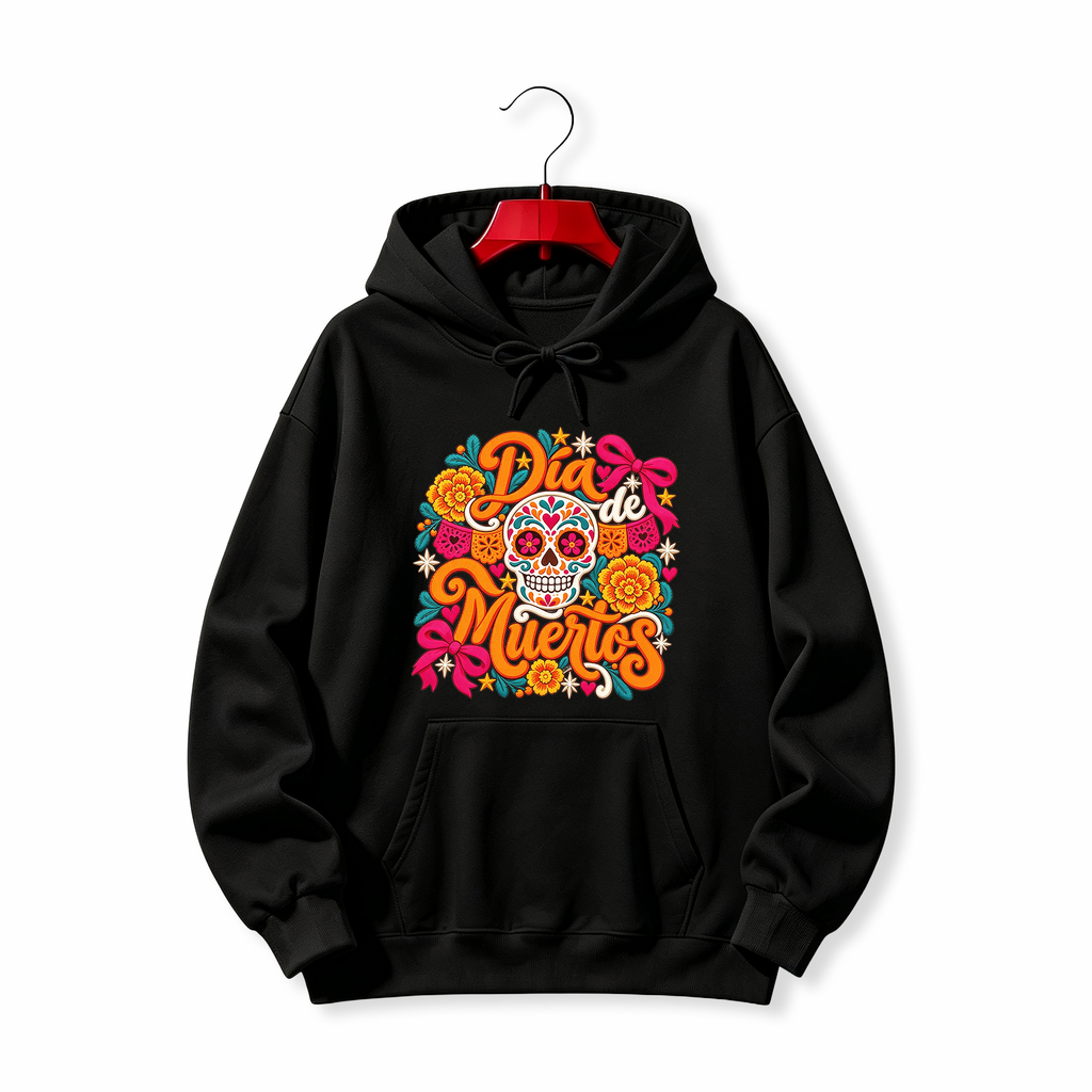 "Mexican Halloween Dia de los Muertos" HOODIE