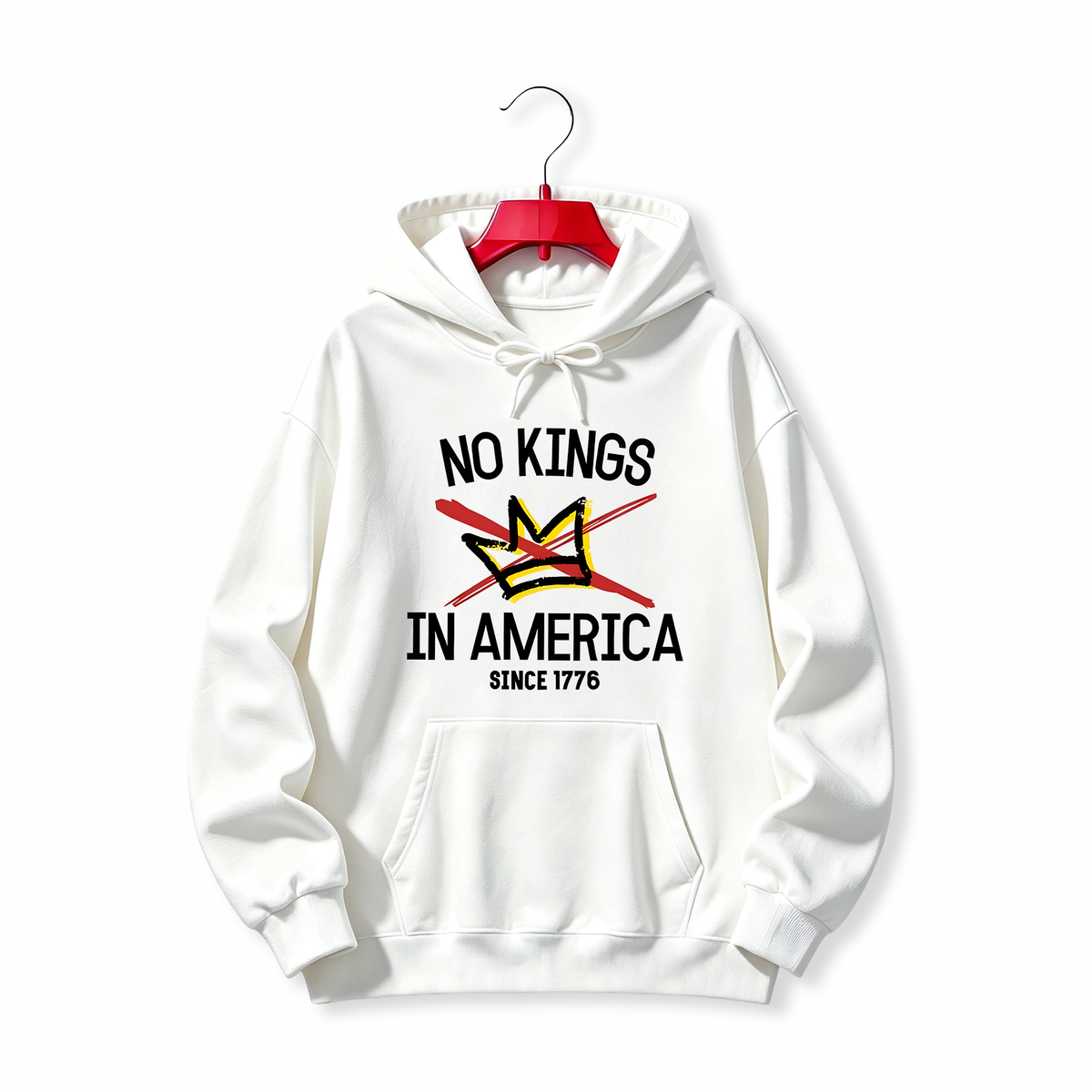 "NO KINGS IN AMERICA SINCE 1776" HOODIE