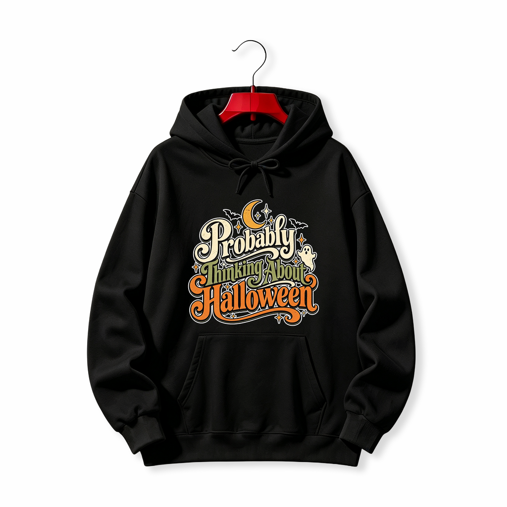 "Probably Thinking About Halloween" HOODIE