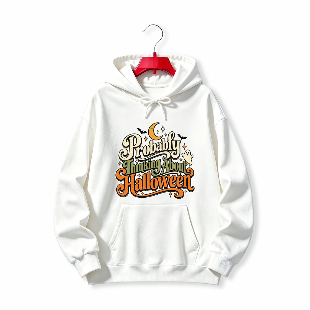 "Probably Thinking About Halloween" HOODIE