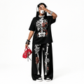 "Rose Skeleton Skull Dark Halloween Party" SET