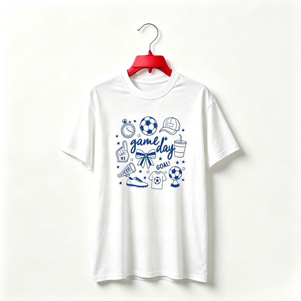 "Soccer Doodles, Game Day Soccer" TEE