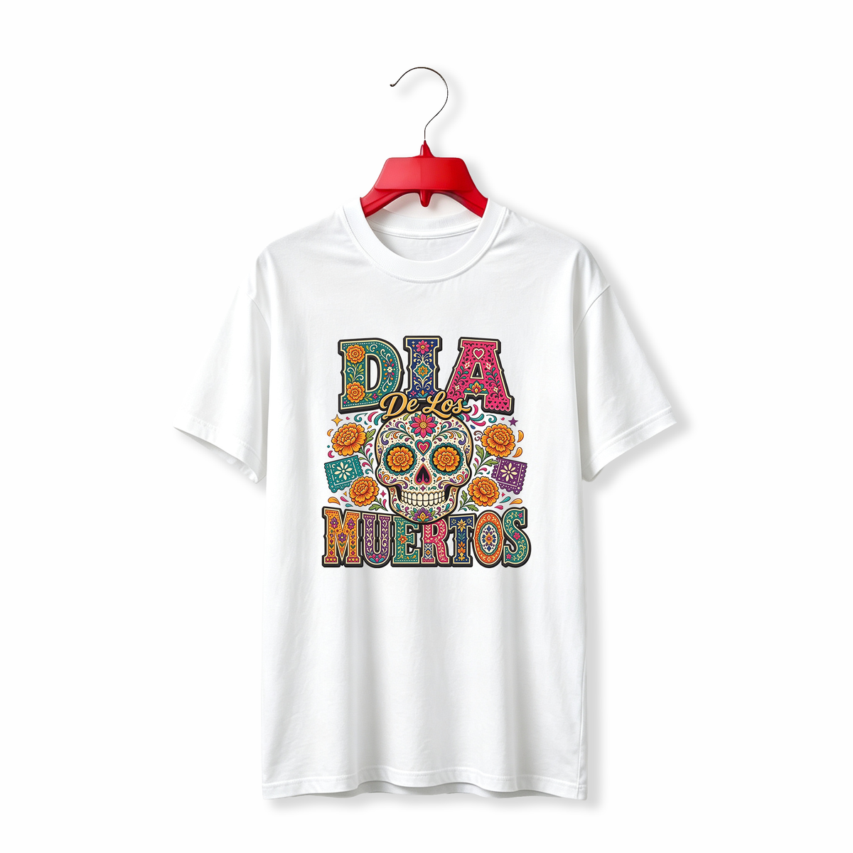 "Sugar Skull Dia De Los Muertos" TEE
