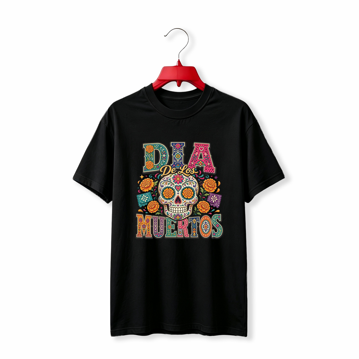 "Sugar Skull Dia De Los Muertos" TEE