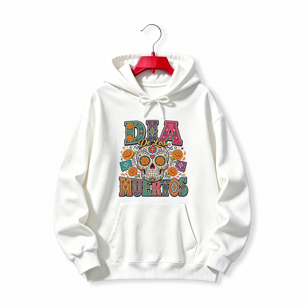 "Sugar Skull Dia De Los Muertos" HOODIE
