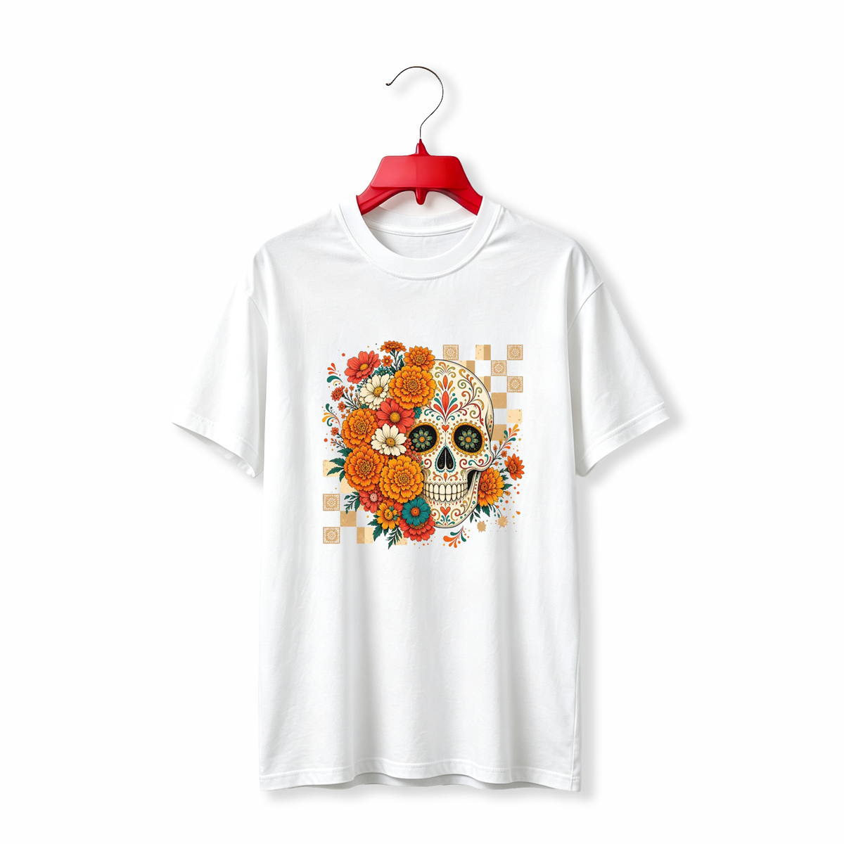 "Sugar Skull Floral" TEE