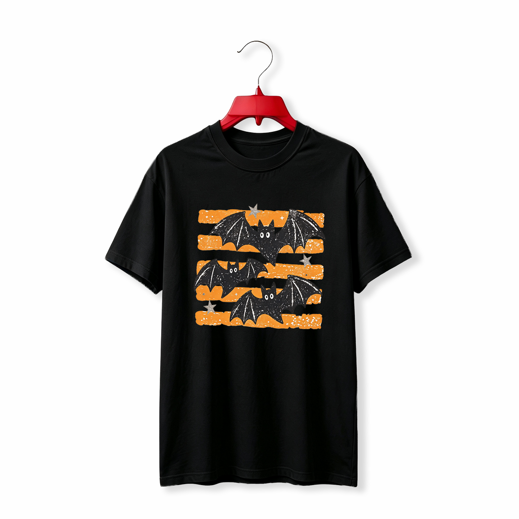 "Vintage Retro Halloween Bat" TEE