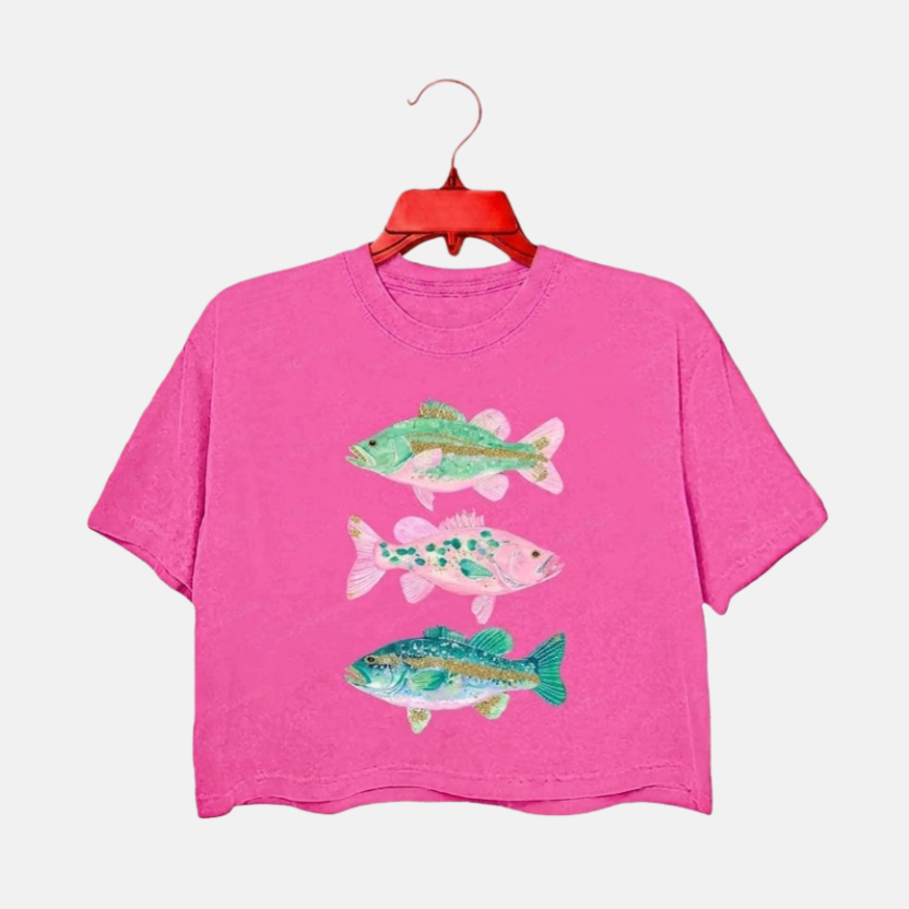 Crop Top "PECES DIVERTIDOS"
